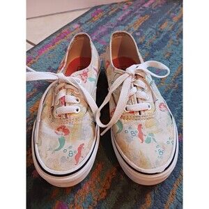 Vans X Disney Ariel The Little Mermaid Princess Shoes Size 1 Girls Youth Rare